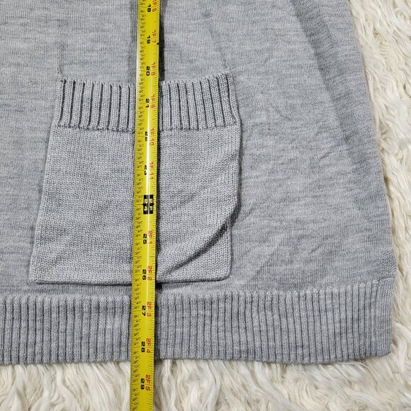 Talbots 100% Soft Merino Wool Tunic Turtleneck Cozy Oversized Gray Sweater 2X - Picture 8 of 13